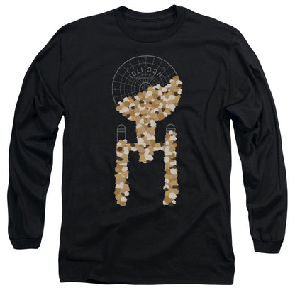 Star Trek Tribble Takeover Mens Long Sleeve Shirt Black Officially Licensed