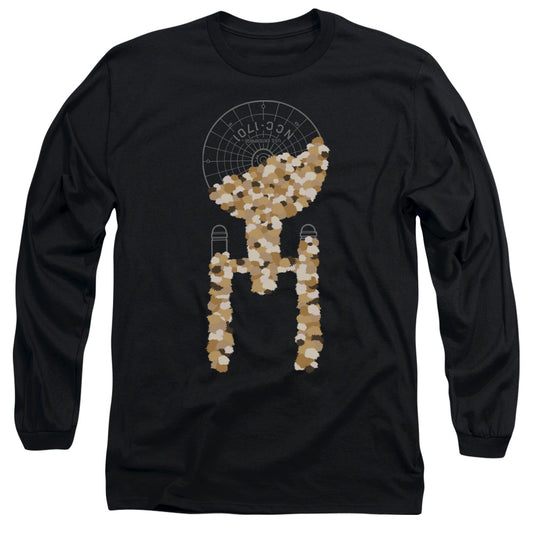Star Trek Tribble Takeover Mens Long Sleeve Shirt Black Officially Licensed