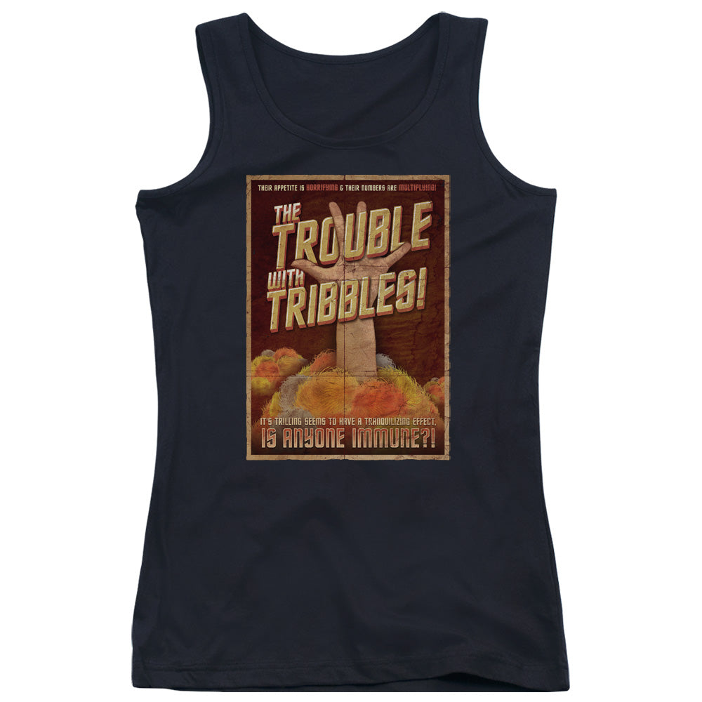 Star Trek Tribbles: the Movie Womens Tank Top Shirt Black