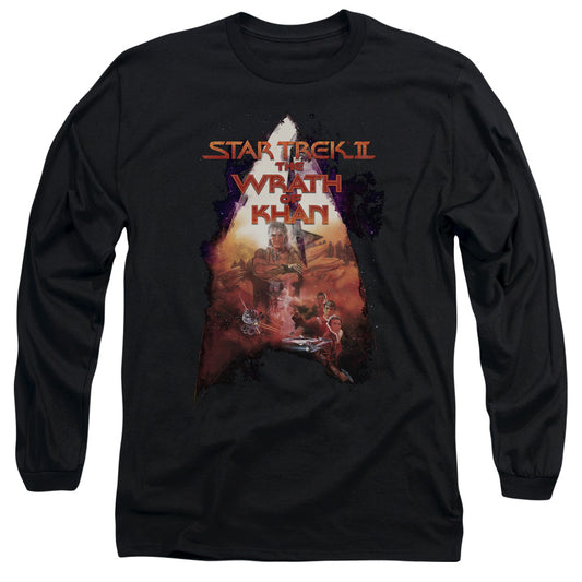 Star Trek Twok Poster Mens Long Sleeve Shirt Black Officially Licensed
