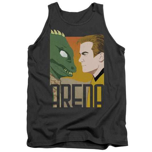 Star Trek Arena Mens Tank Top Shirt Charcoal