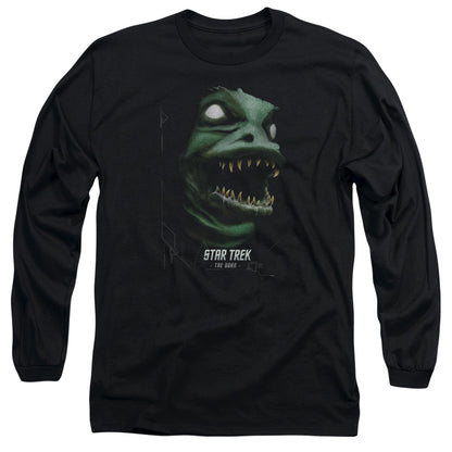 Star Trek The Gorn Mens Long Sleeve Shirt Black Officially Licensed Officially Licensed