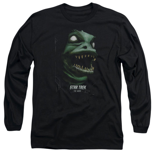 Star Trek The Gorn Mens Long Sleeve Shirt Black Officially Licensed Officially Licensed
