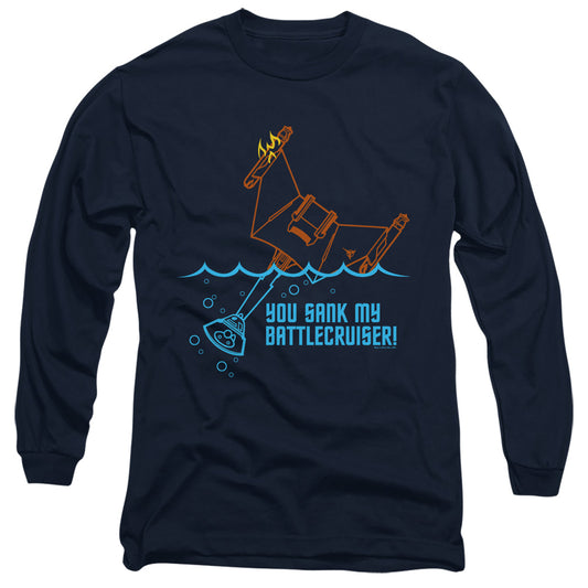 Star Trek Battlecruiser Mens Long Sleeve Shirt Navy Officially Licensed Officially Licensed