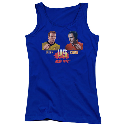 Star Trek Kirk Vs Khan Womens Tank Top Shirt Royal Blue