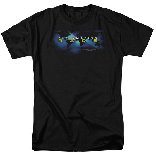 Amazing Race Faded Globe Mens T Shirt Black