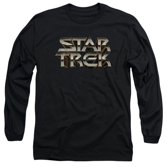 Star Trek Feel The Steel Mens Long Sleeve Shirt Black Officially Licensed Officially Licensed