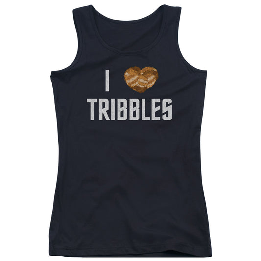 Star Trek I Heart Tribbles Womens Tank Top Shirt Black