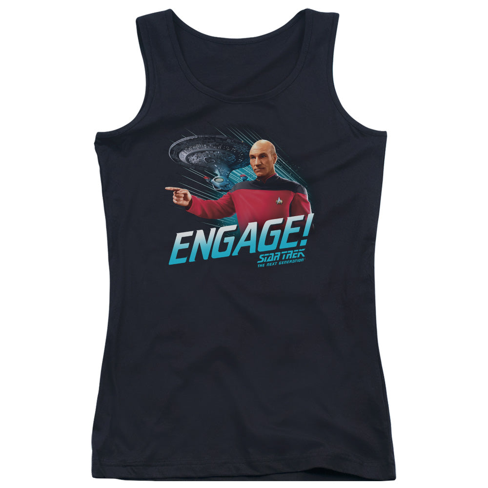 Star Trek Engage Womens Tank Top Shirt Black