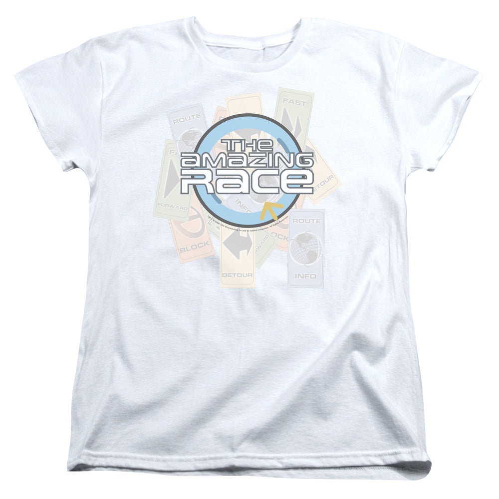 Amazing Race the Race Womens T Shirt White