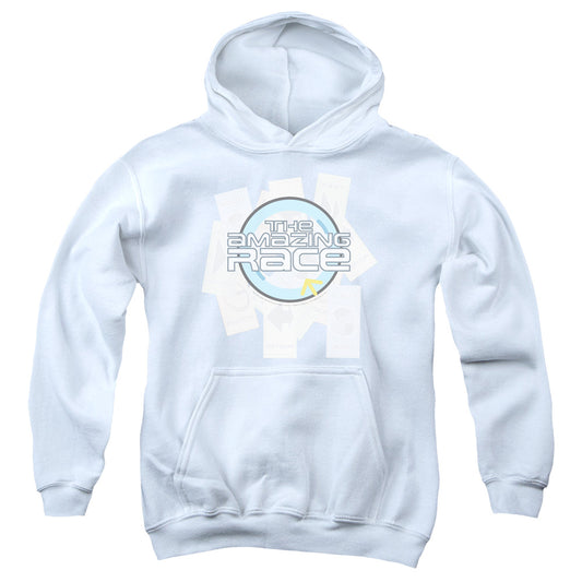 Amazing Race the Race Kids Youth Hoodie White