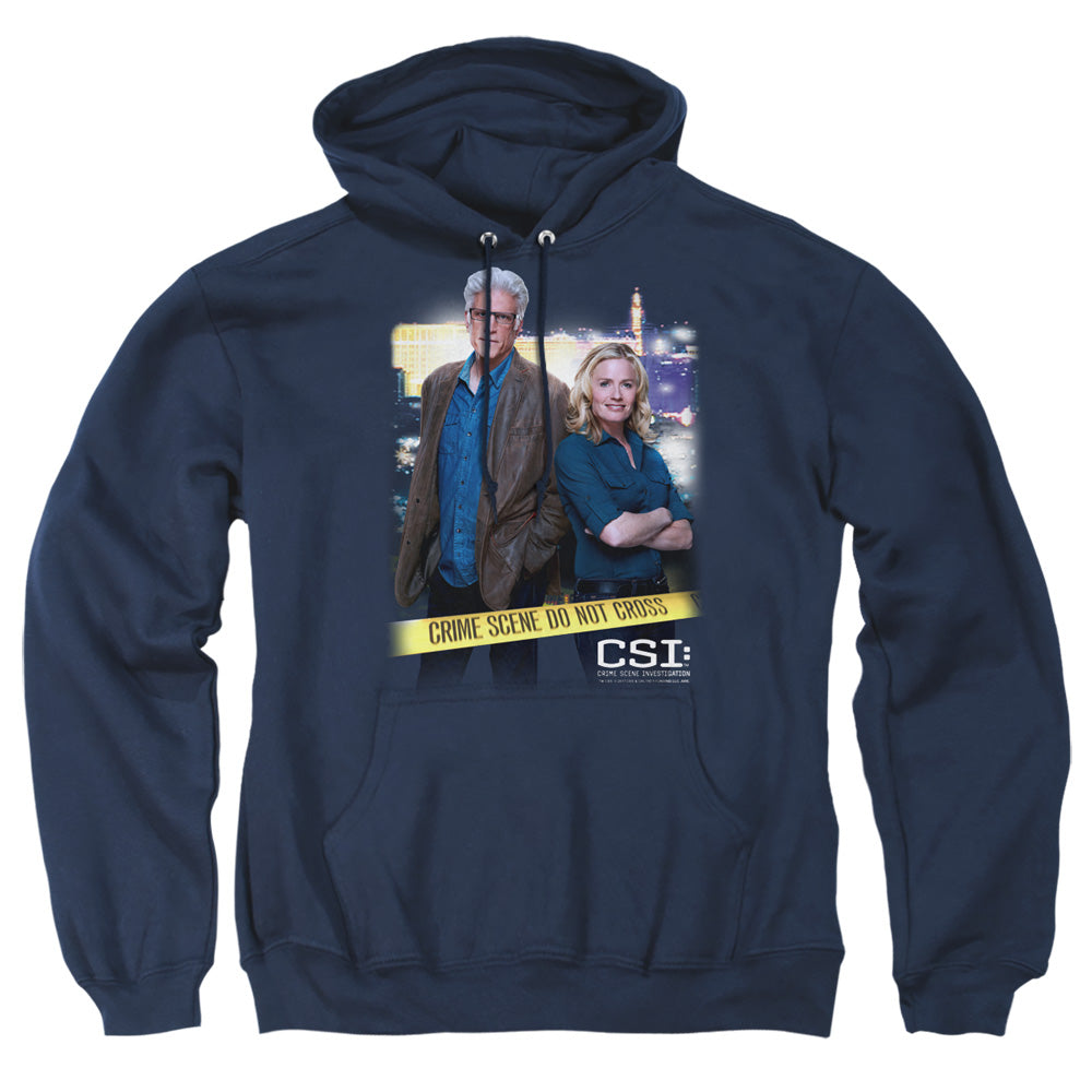 Csi Do Not Cross Mens Hoodie Navy Officially Licensed