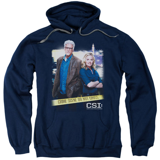 Csi Do Not Cross Mens Hoodie Navy Officially Licensed