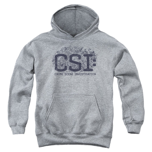 Csi Distressed Logo Kids Youth Hoodie Heather Officially Licensed