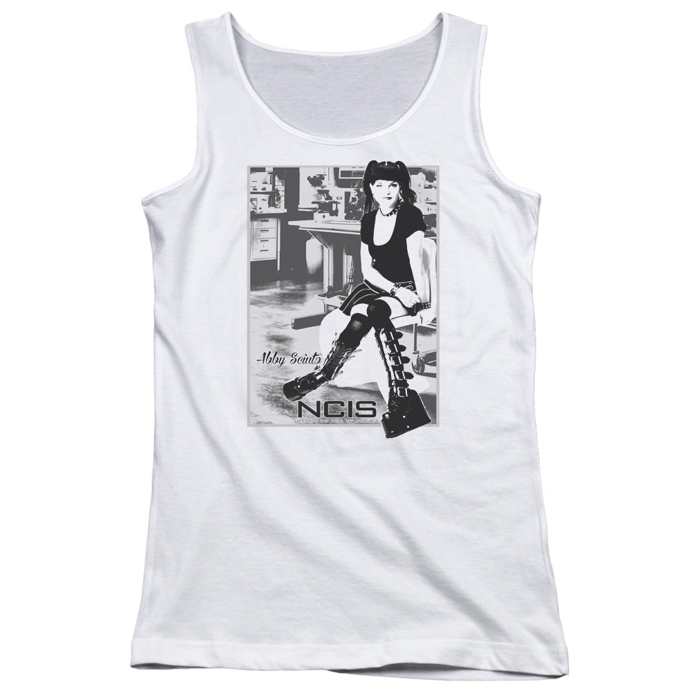 Ncis Relax Womens Tank Top Shirt White