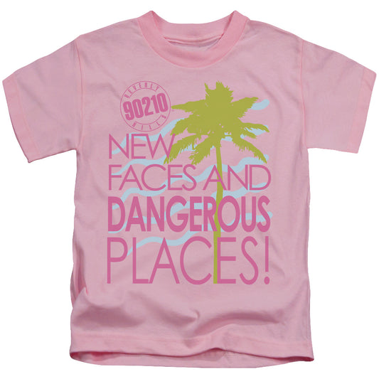 90210 Tagline Juvenile Kids Youth T Shirt Pink