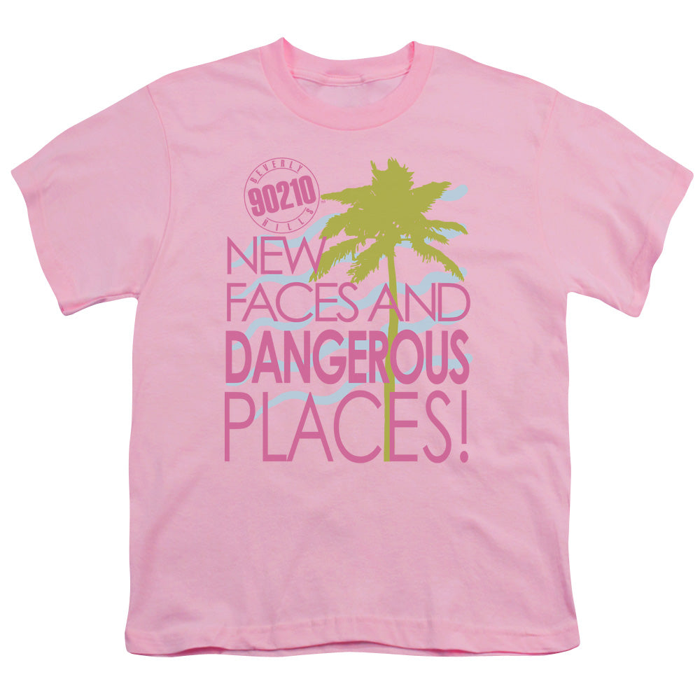 90210 Tagline Kids Youth T Shirt Pink