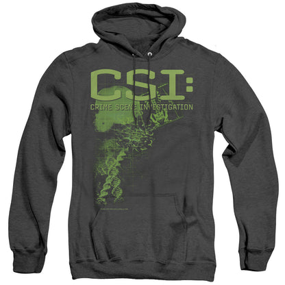 Csi Evidence Mens Heather Hoodie Black Officially Licensed