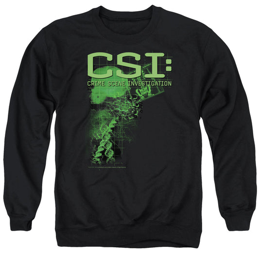 Csi Evidence Mens Crewneck Sweatshirt Black Officially Licensed