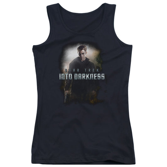 Star Trek Darkness Kirk Womens Tank Top Shirt Black