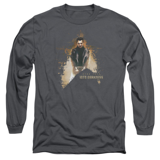 Star Trek Dark Villain Mens Long Sleeve Shirt Charcoal Officially Licensed Officially Licensed