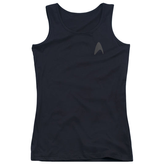 Star Trek Darkness Command Logo Womens Tank Top Shirt Black