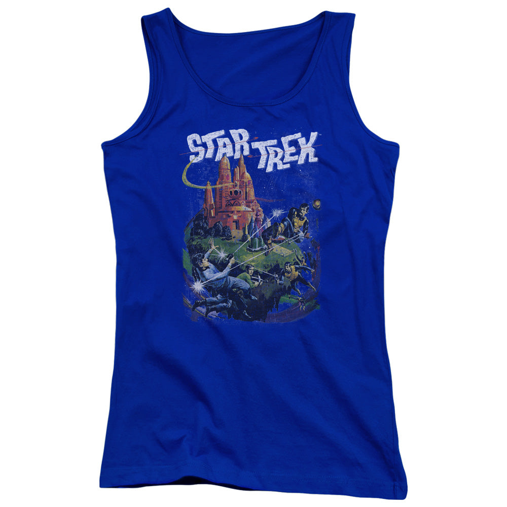 Star Trek Vulcan Battle Womens Tank Top Shirt Royal Blue