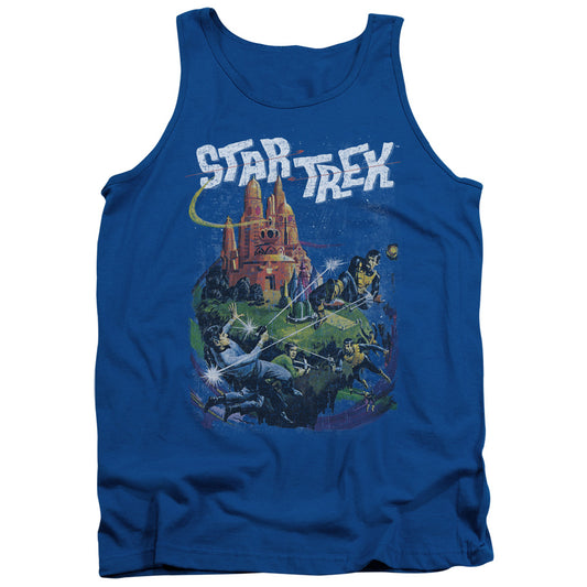 Star Trek Vulcan Battle Mens Tank Top Shirt Royal Blue