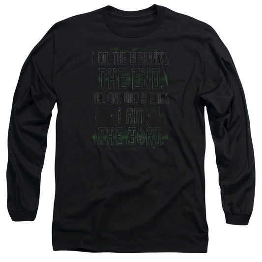 Star Trek Iborg Mens Long Sleeve Shirt Black Officially Licensed Officially Licensed
