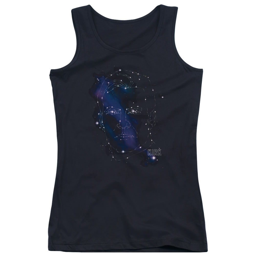 Star Trek Kirk Constellations Womens Tank Top Shirt Black