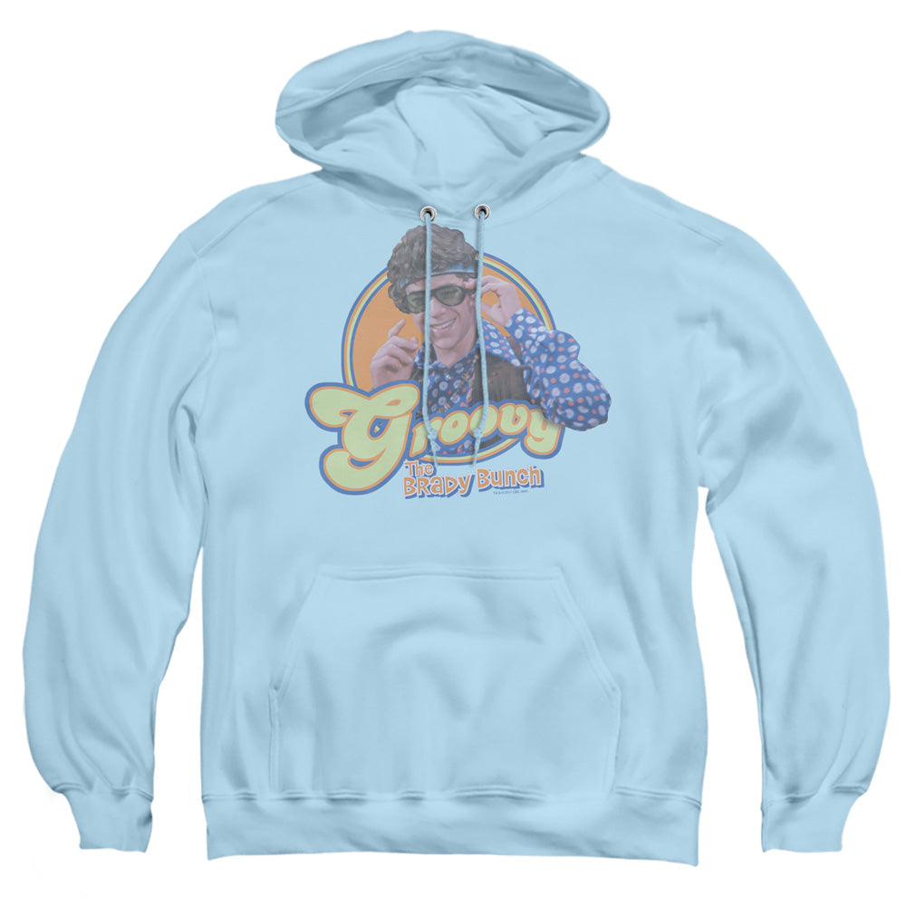 Brady Bunch Groovy Greg Mens Hoodie Light Blue Officially Licensed