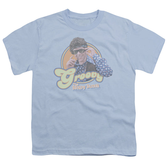 Brady Bunch Groovy Greg Kids Youth T Shirt Light Blue Officially Licensed