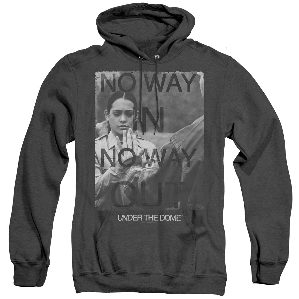 Under The Dome Trapped Mens Heather Hoodie Black Officially Licensed