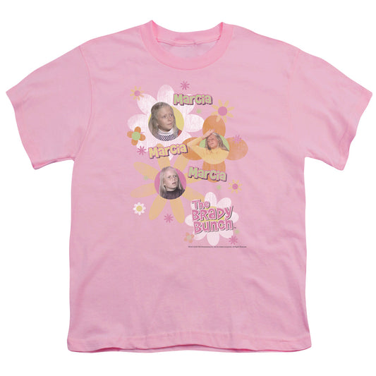 Brady Bunch Marcia Marcia Marcia Kids Youth T Shirt Pink Officially Licensed