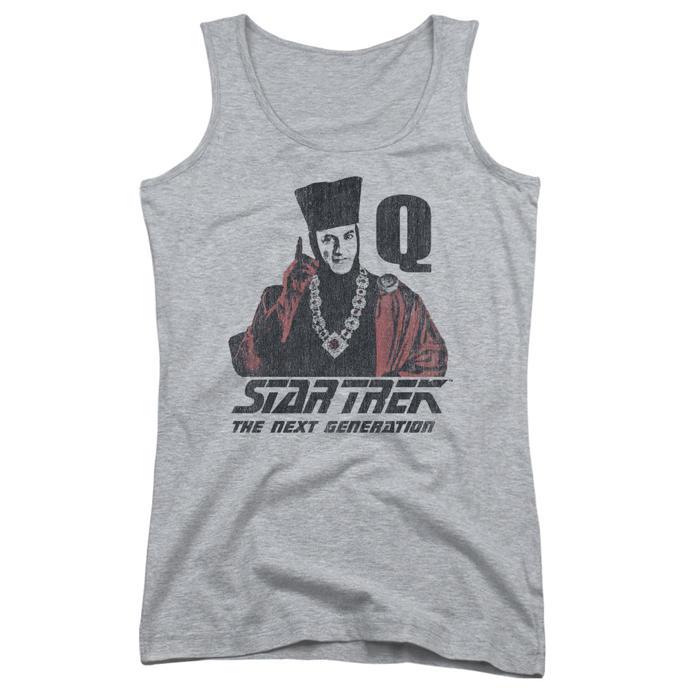 Star Trek Q Point Womens Tank Top Shirt Athletic Heather