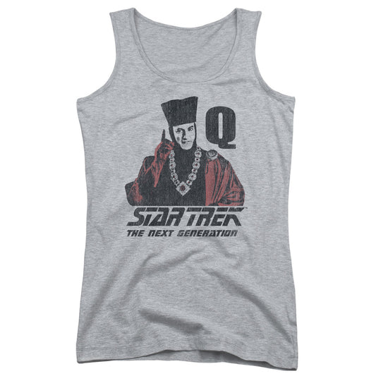 Star Trek Q Point Womens Tank Top Shirt Athletic Heather