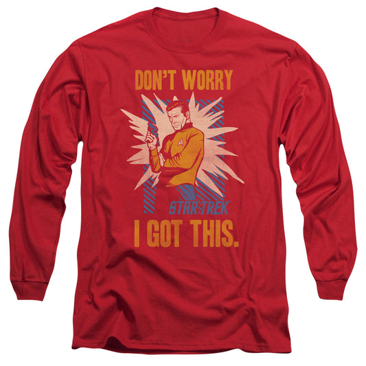 Star Trek Got This Mens Long Sleeve Shirt Red Officially Licensed Officially Licensed