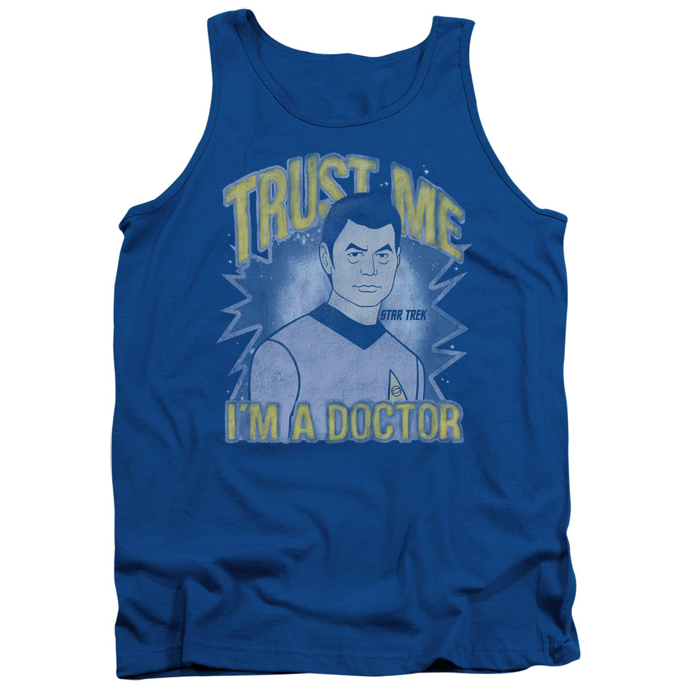 Star Trek Doctor Mens Tank Top Shirt Royal Blue