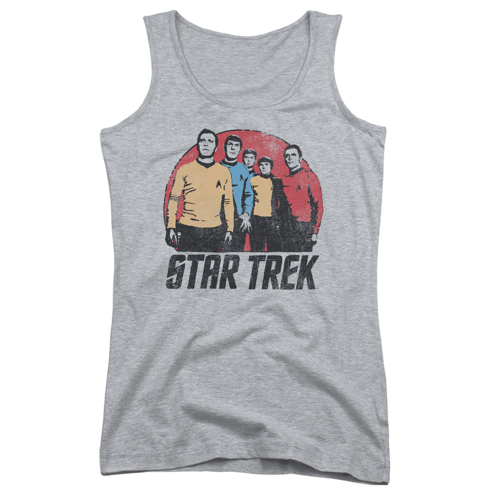 Star Trek Landing Party Womens Tank Top Shirt Athletic Heather