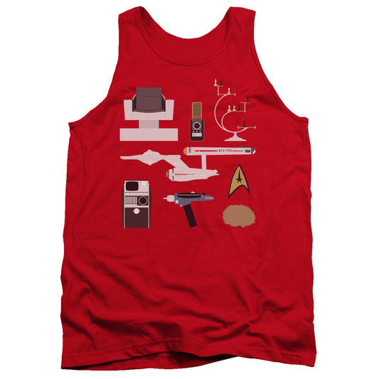 Star Trek Tos Gift Set Mens Tank Top Shirt Red