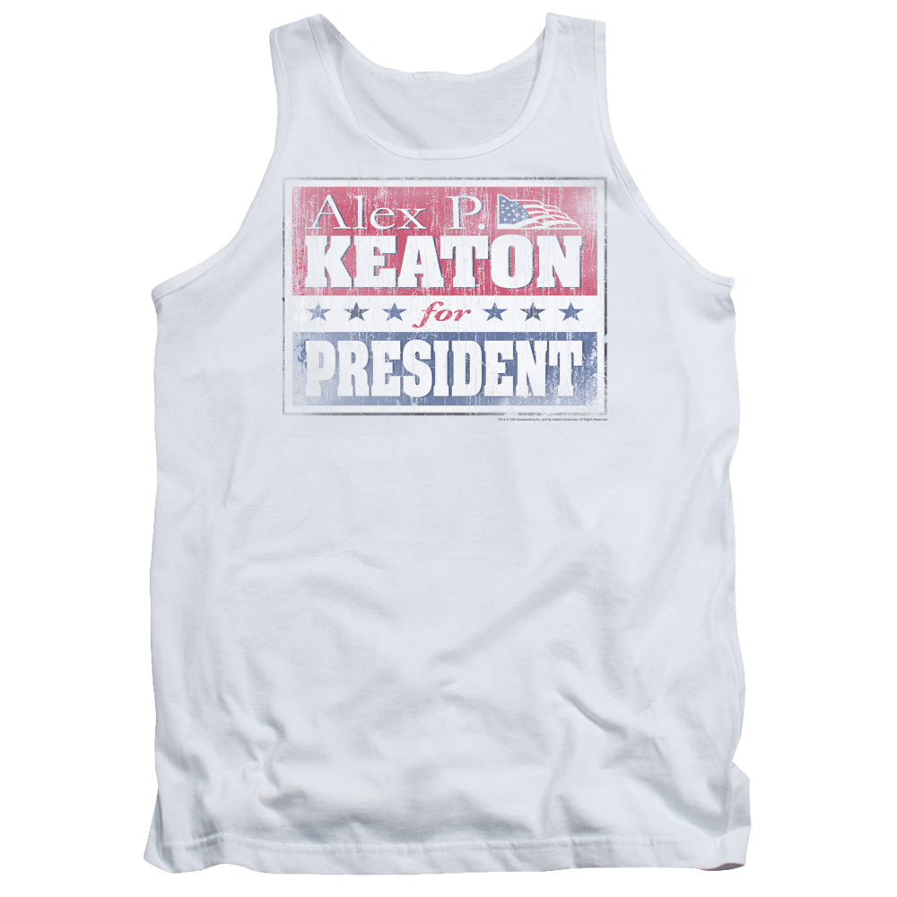 Family Ties Alex for President Mens Tank Top Shirt White