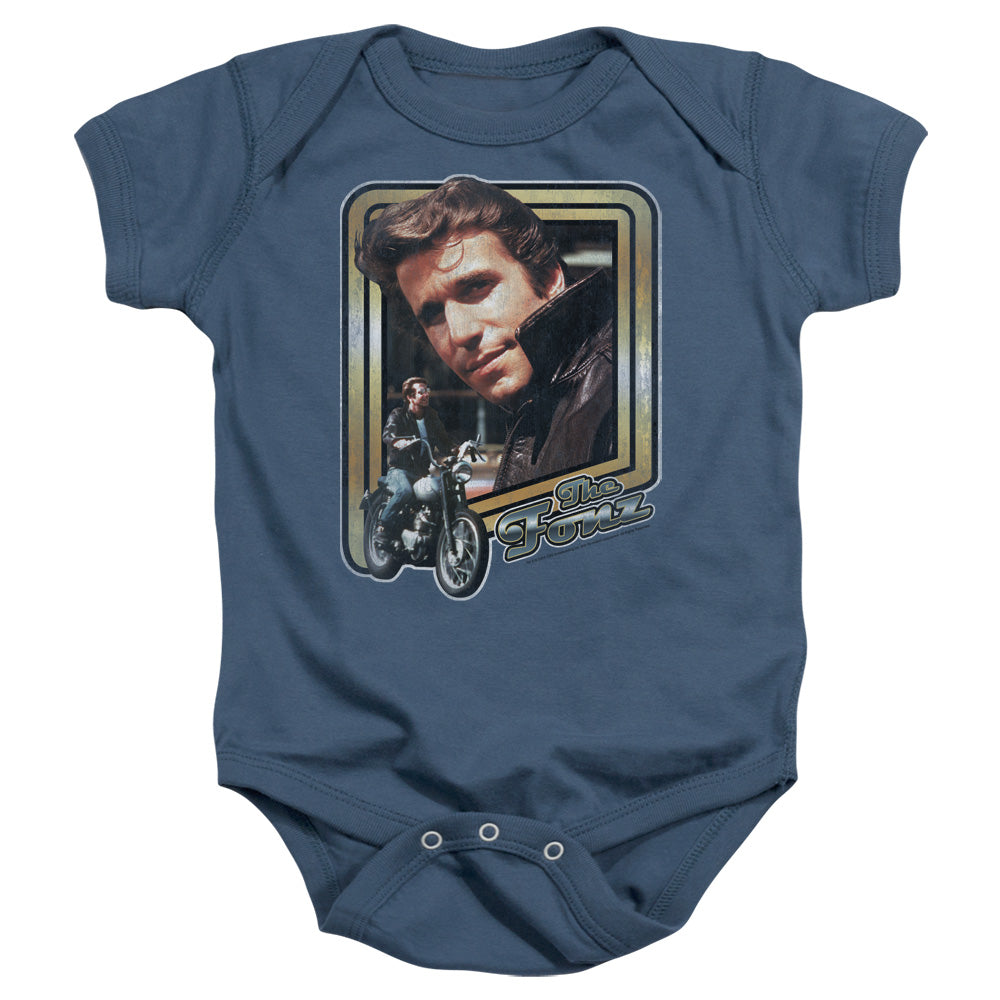 Happy Days the Fonz Infant Baby Snapsuit Indigo