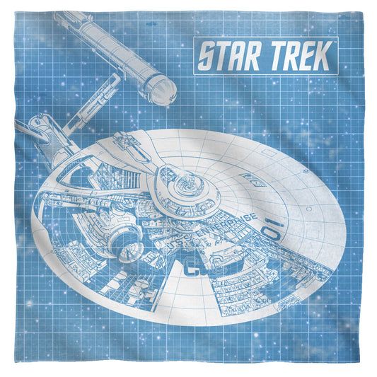 Star Trek Enterprise Blueprint Bandana