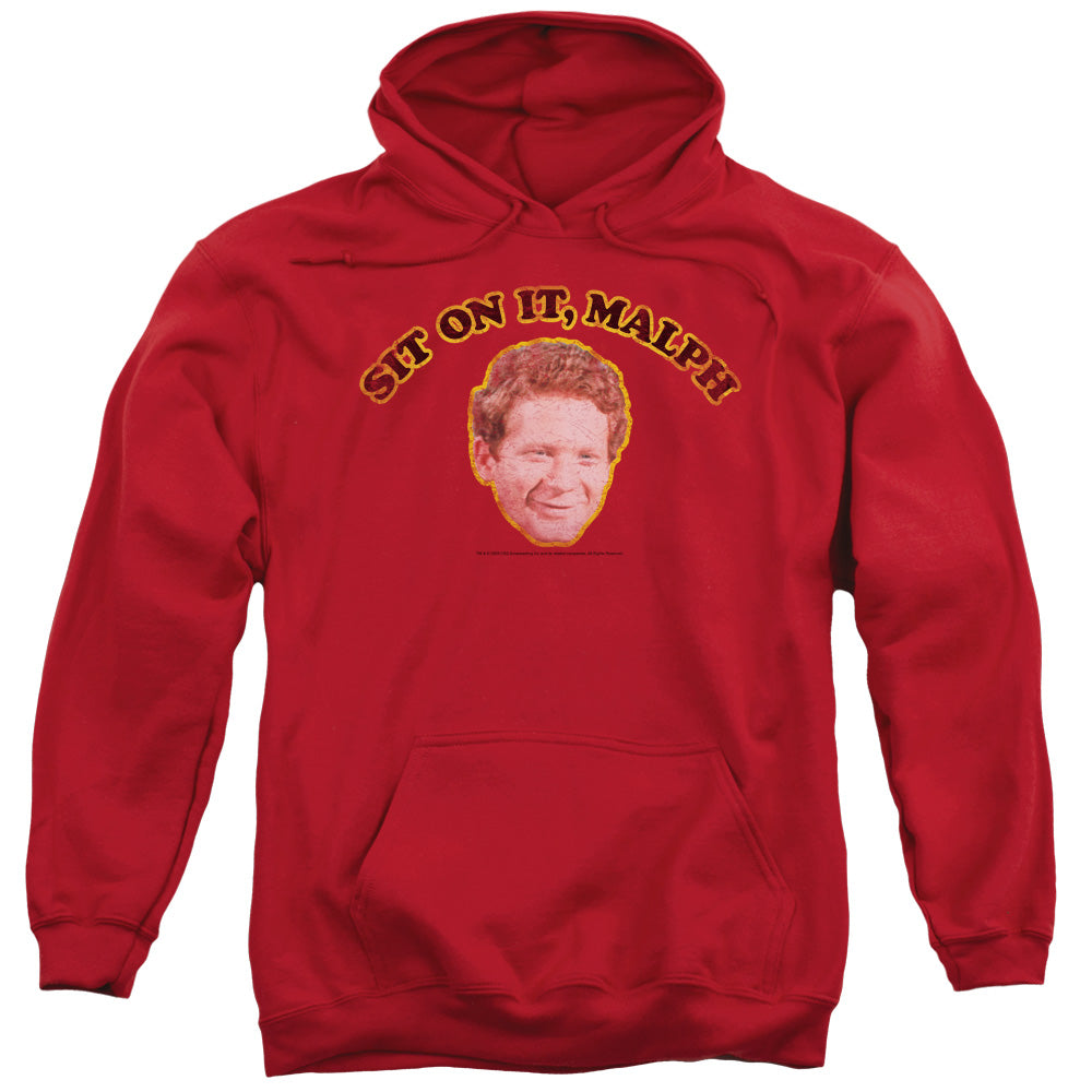 Happy Days Sit On It Malph Mens Hoodie Red Officially Licensed