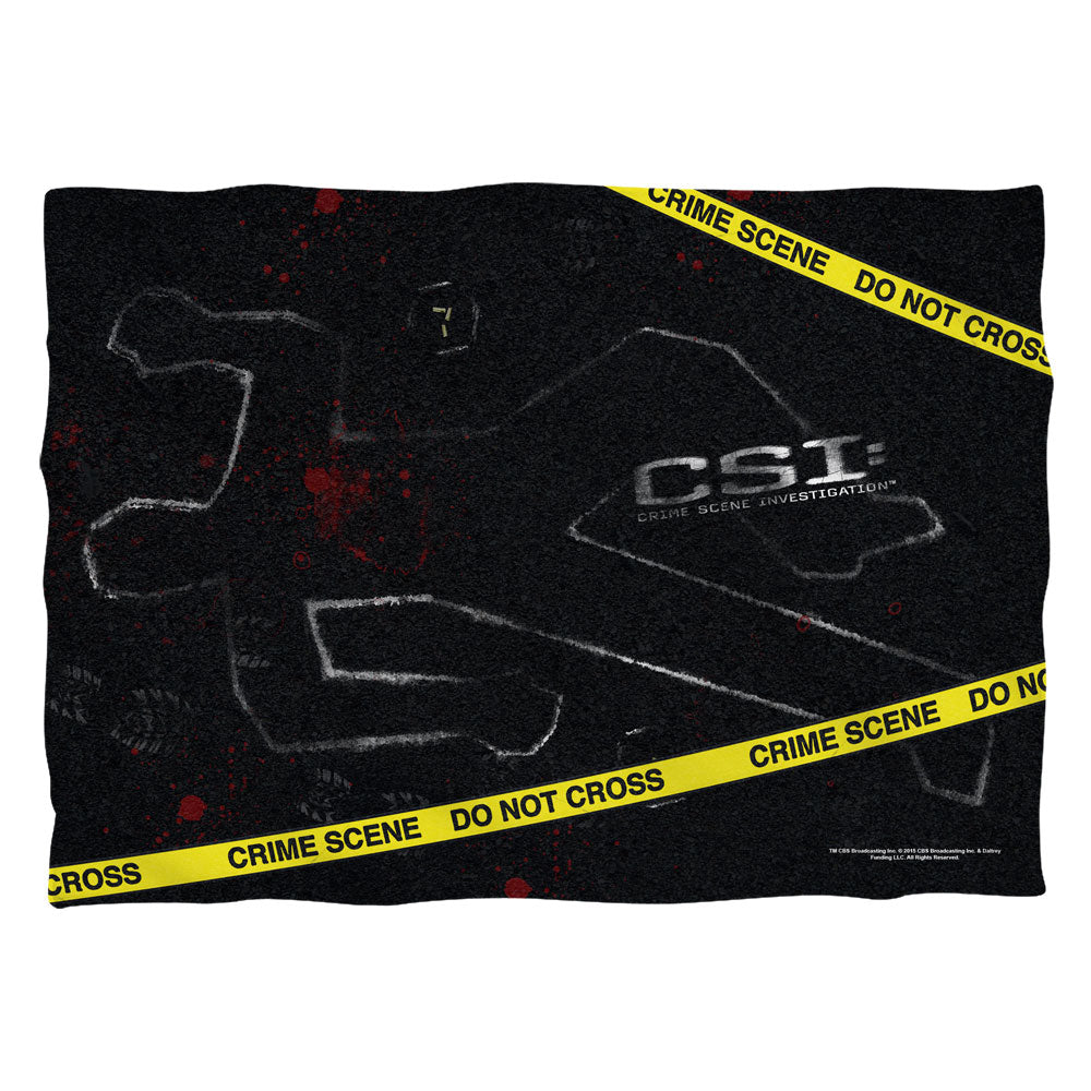 CSI Crime Scene Investigation Outline Pillow Case