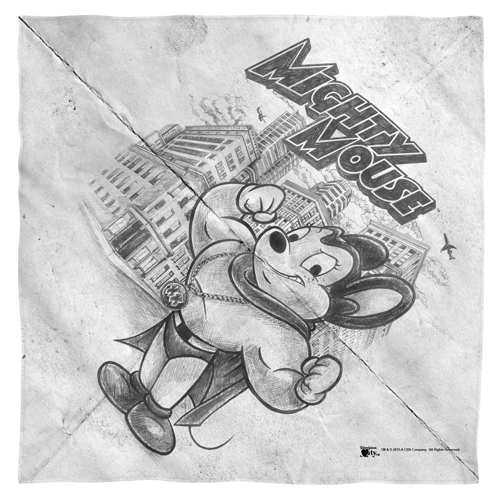 Mighty Mouse Sketch Bandana