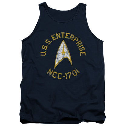 Star Trek Collegiate Mens Tank Top Shirt Navy