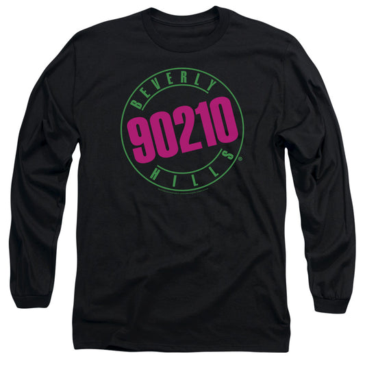 90210 Neon Mens Long Sleeve Shirt Black