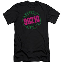 Load image into Gallery viewer, 90210 Neon Premium Bella Canvas Slim Fit Mens T Shirt Black