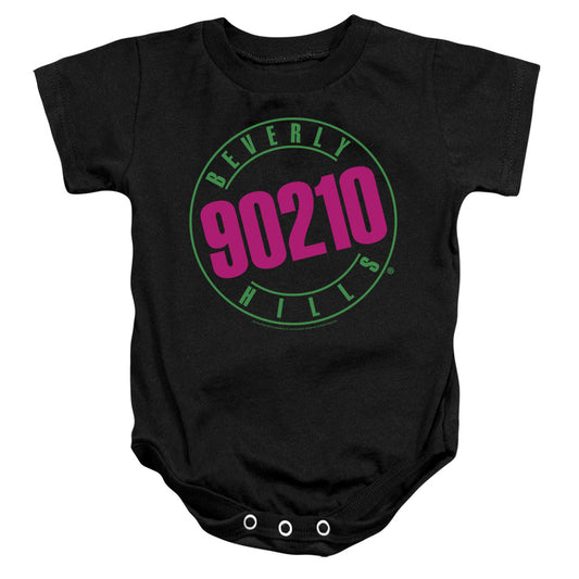 90210 Neon Infant Baby Snapsuit Black